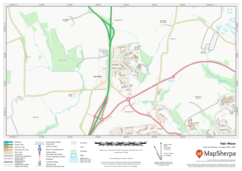 Fair Moor sample map