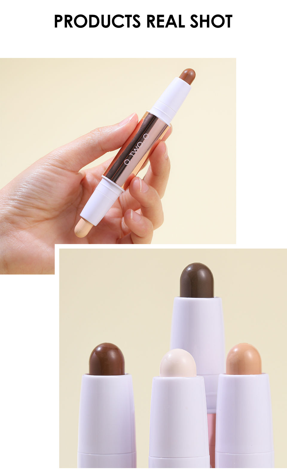 Miniatura: Bastão Contorno Facial 2 em 1  – Efeito Matte Natural, Iluminador e Conto