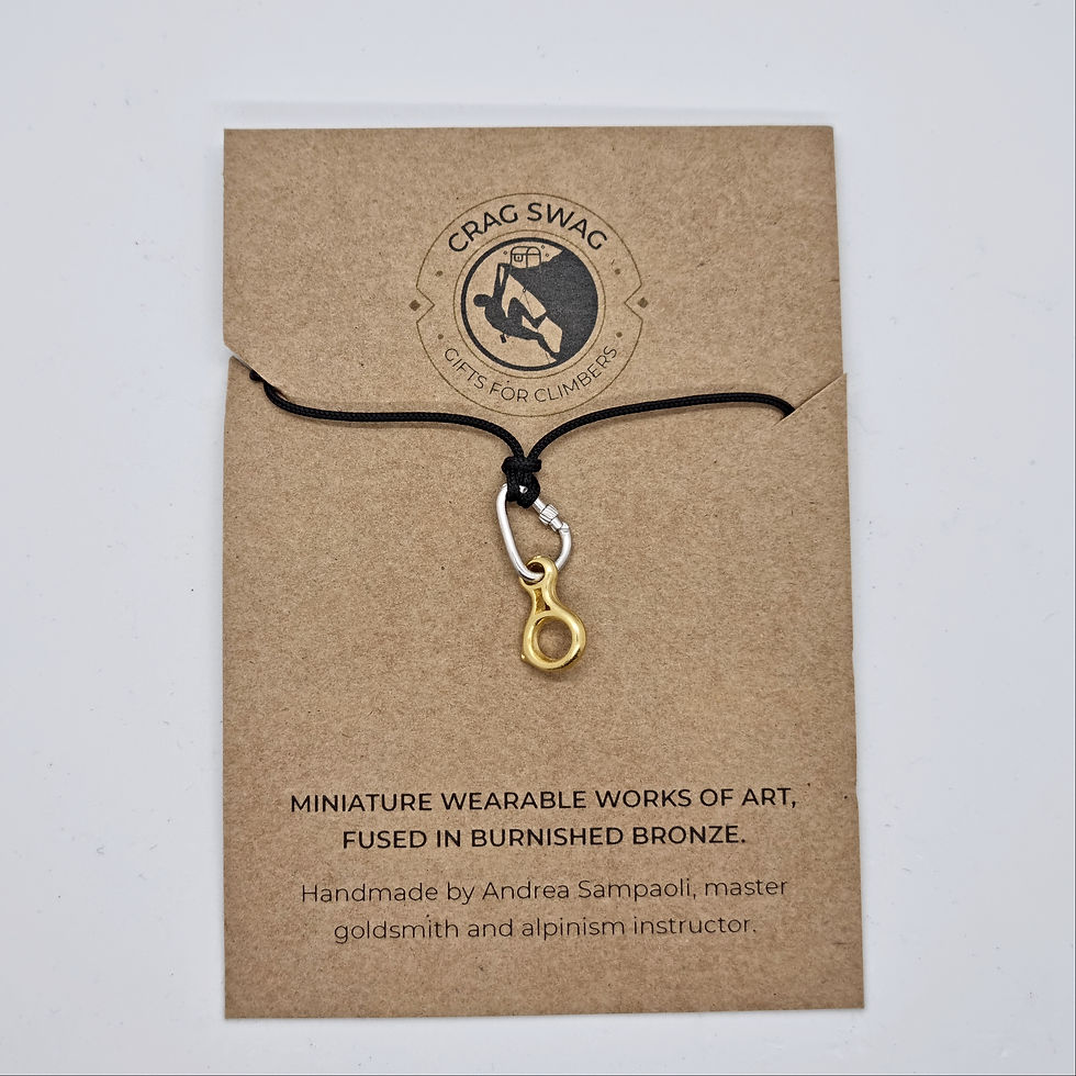 Thumbnail: Carabiner & Eight Belay Device Necklace