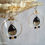 Miniature : Boucles d'oreilles noires "Créole" :