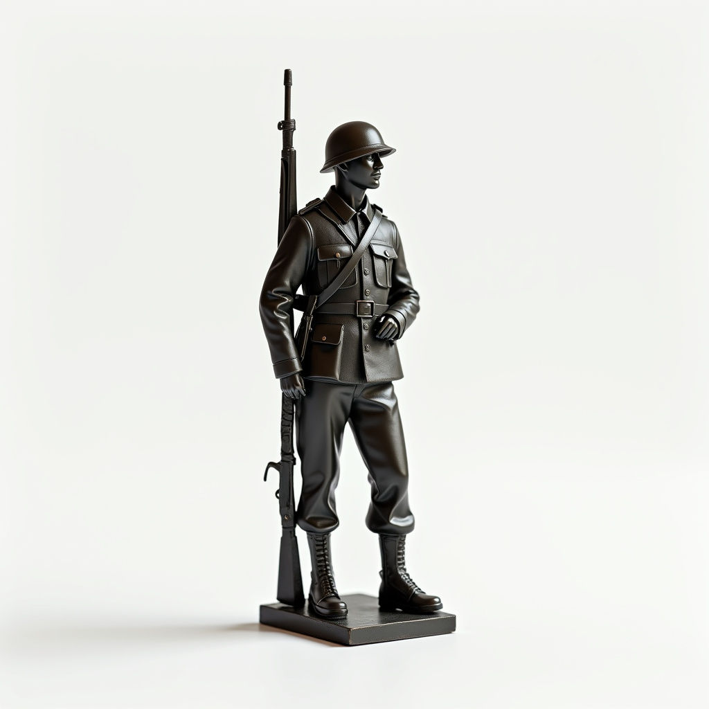 Soldier Silhouette Sculpture
