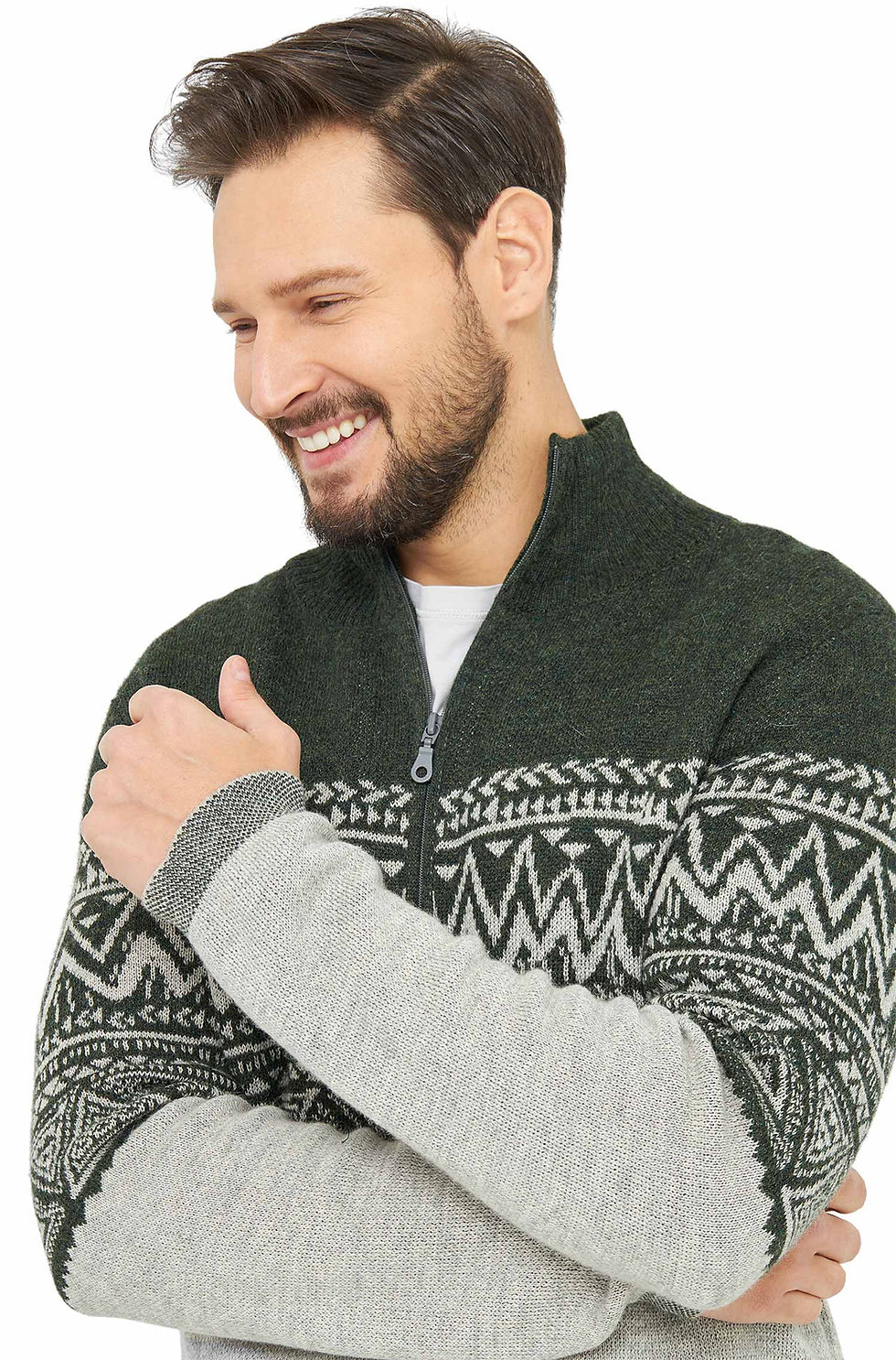 Miniaturbild: Alpaka Strickjacke GIORGIO aus 100% Baby Alpaka