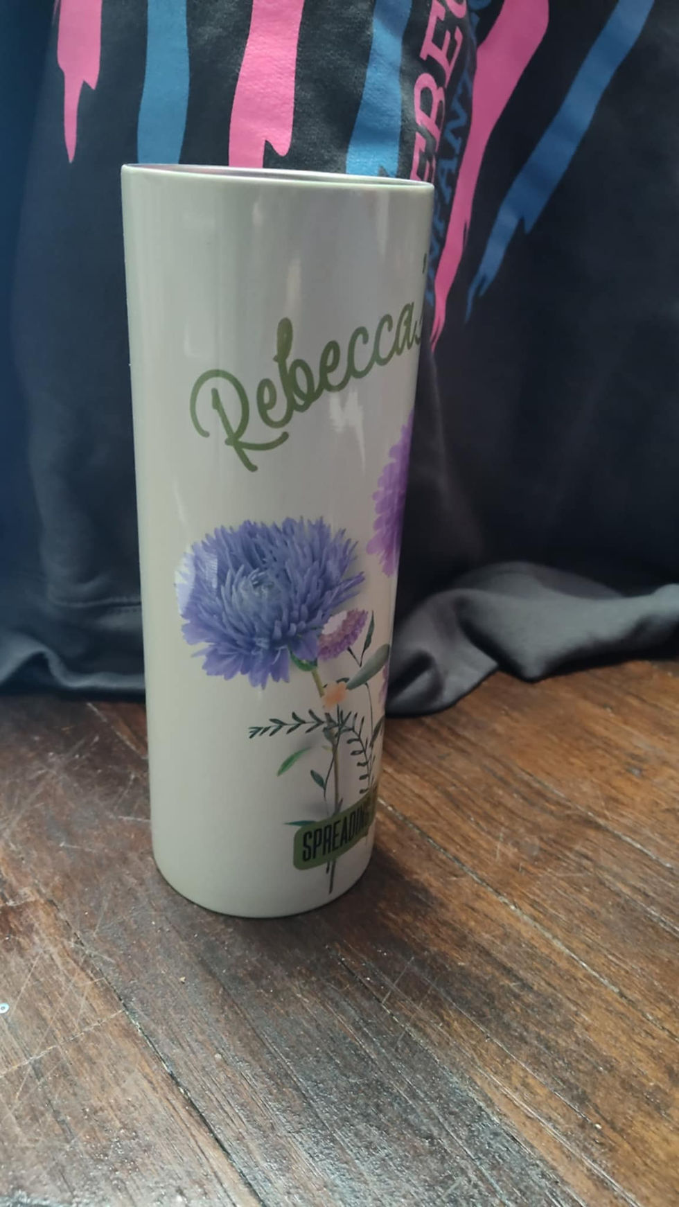 Thumbnail: PALE GREEN Floral Design Tumbler