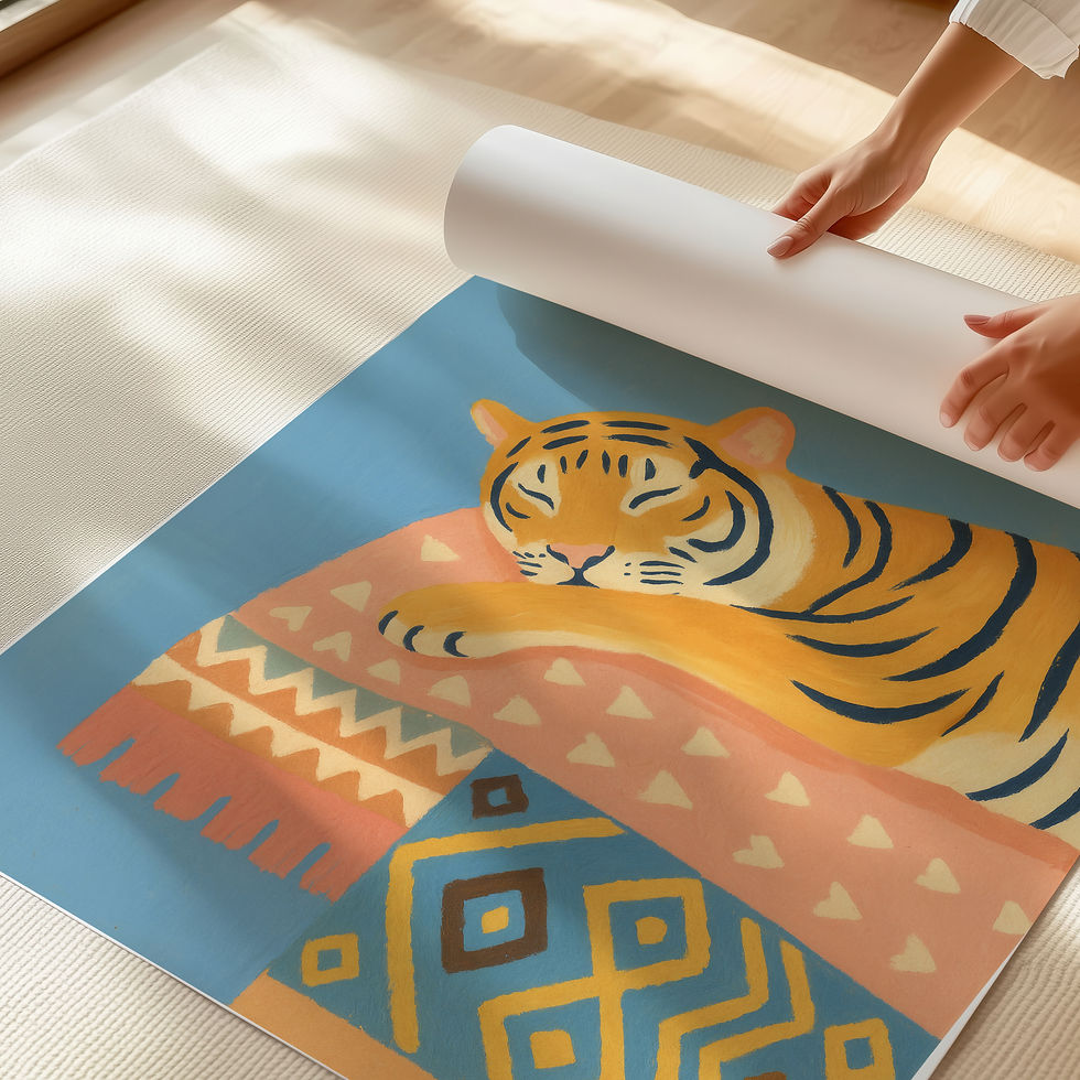 Küçük resim: Tiger Sleeping – Too Chill to Care Poster
