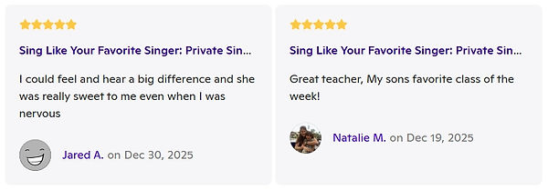 Zatcha Rodriguez, SAG-AFTRA Actress, Singer, Vocal and Acting Coach: Client Review