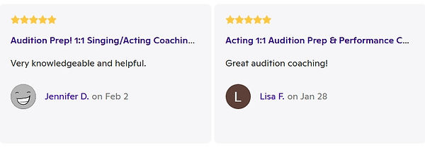 Zatcha Rodriguez, SAG-AFTRA Actress, Singer, Vocal and Acting Coach: Client Review