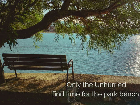 The Sacred Art of Becoming Unhurried