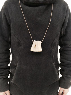 Leather Pouch Neck Lace