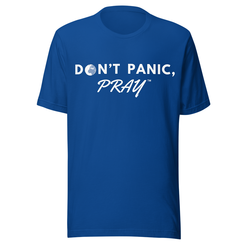 Thumbnail: DON'T PANIC, PRAY LOGO Unisex t-shirt