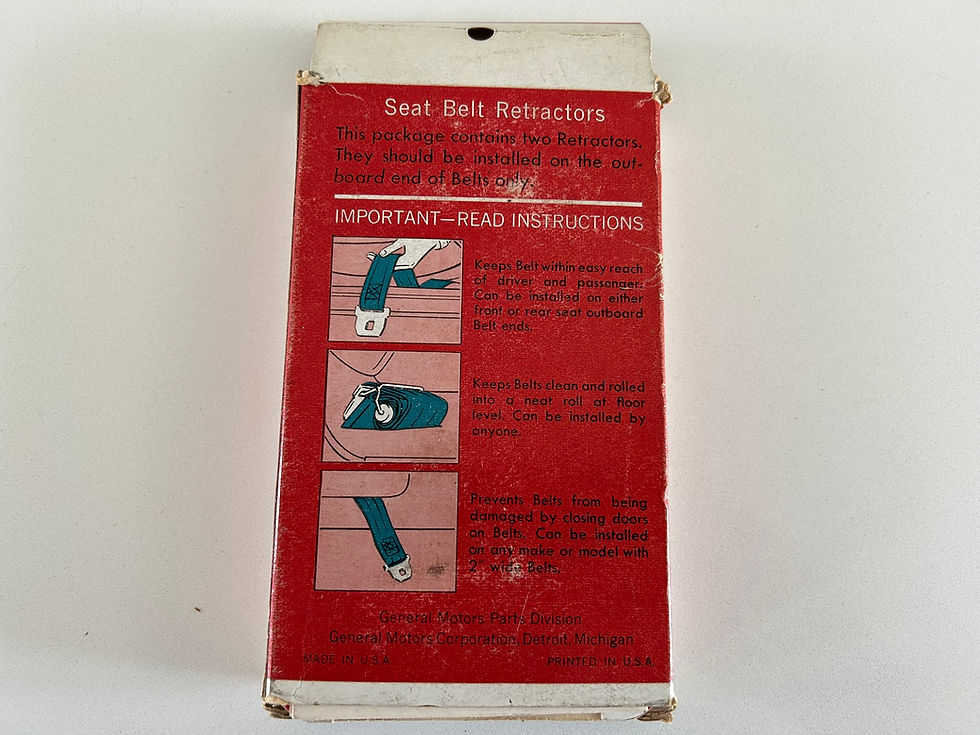 Thumbnail: 1964-1968 GM All Brands Corvette Seat Belt Retractor PKG Set of 2 986068
