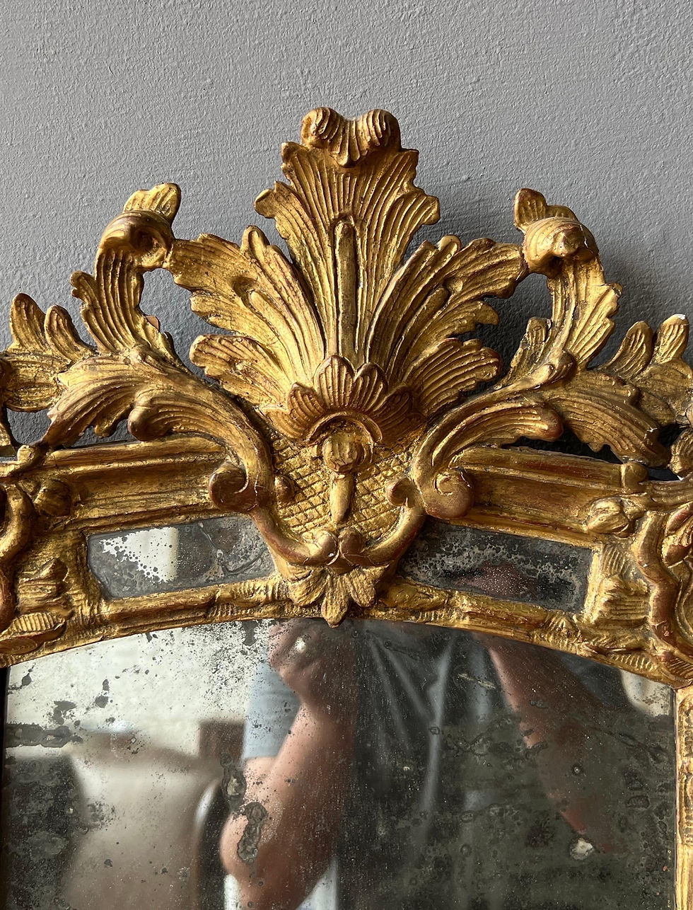 Thumbnail: Period 18th Century Louis XV Giltwood Mirror
