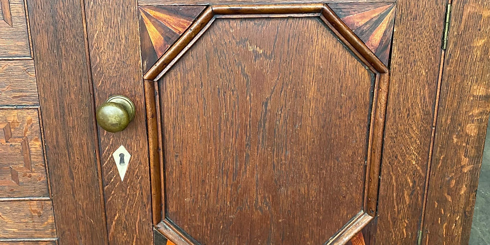 Thumbnail: 19th century inlaid Welsh Oak Cupboard