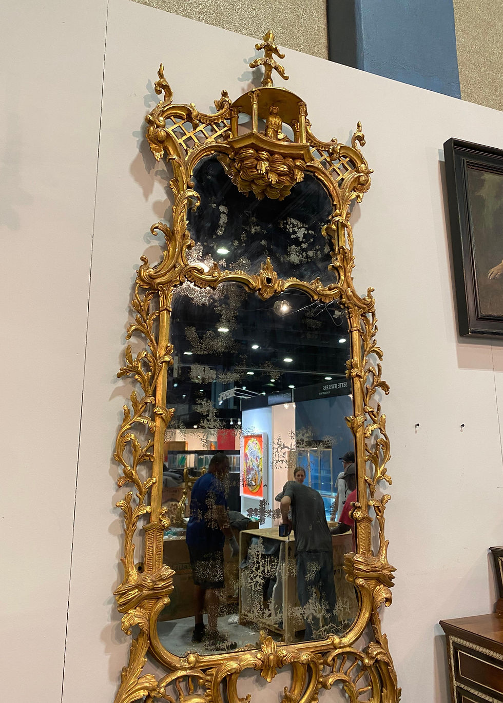Thumbnail: Incredible Pair 18th Century Georgian Chinese Chippendale Mirrors Florian Papp