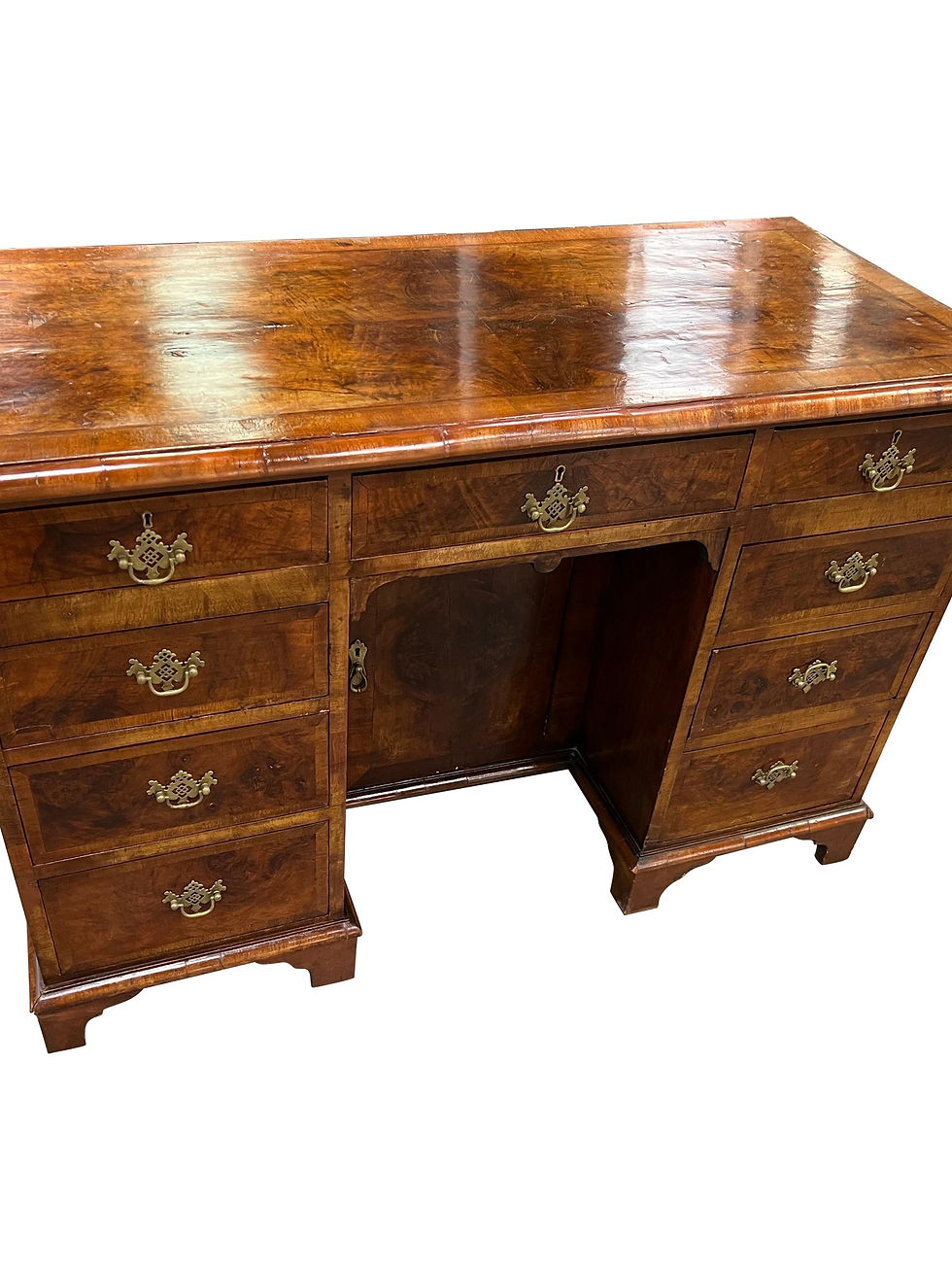 Georgian Crossbanded Walnut Console