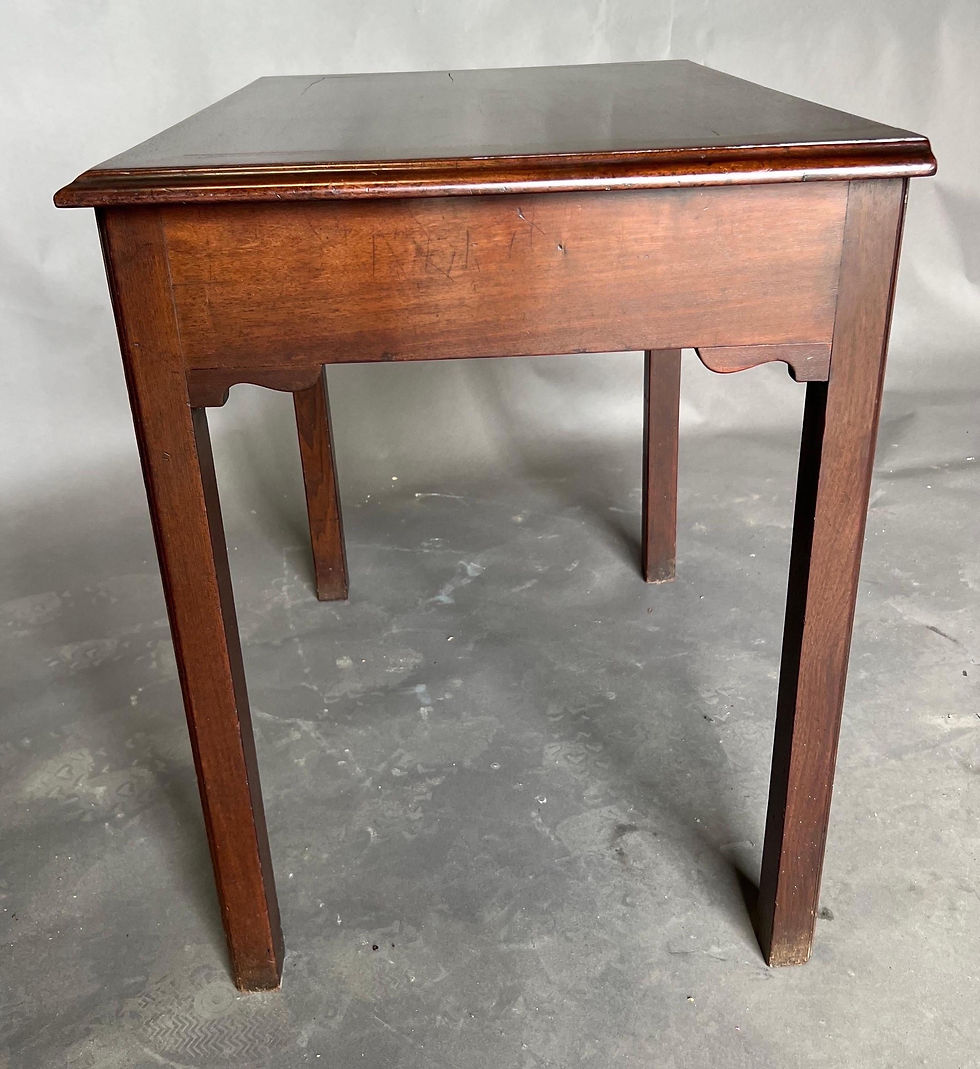 Thumbnail: 18th Century Georgian Mahogany Dressing Table with Lift Top and Sliding Mirror