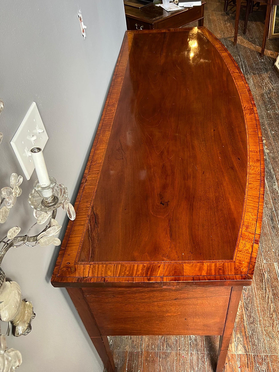 Thumbnail: 18th- 19th Century Inlaid Georgian Mahogany Sideboard