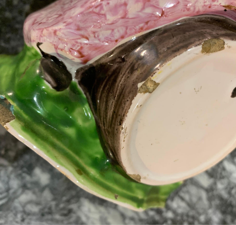 Thumbnail: 19th Century Polychrome French Faience Wine Decanter