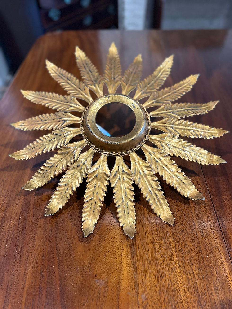 Thumbnail: French tole starburst flush mount