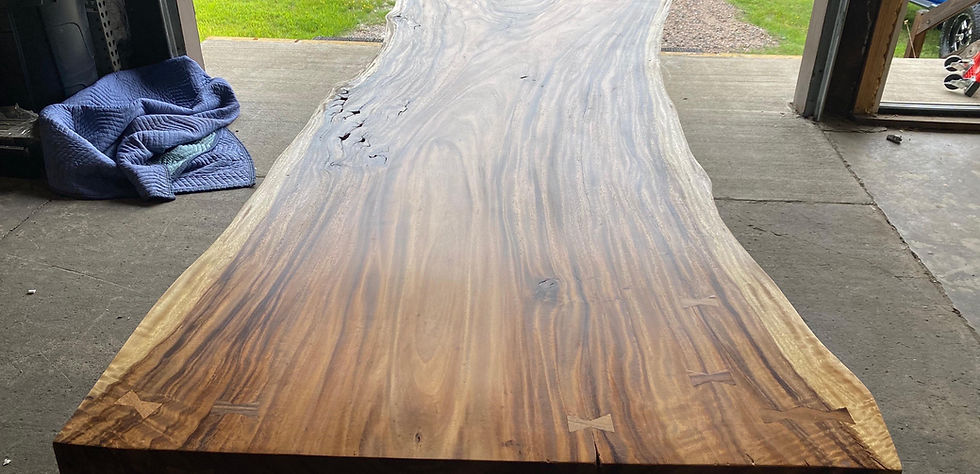 Thumbnail: Nearly Live Edge Walnut Table or Desk