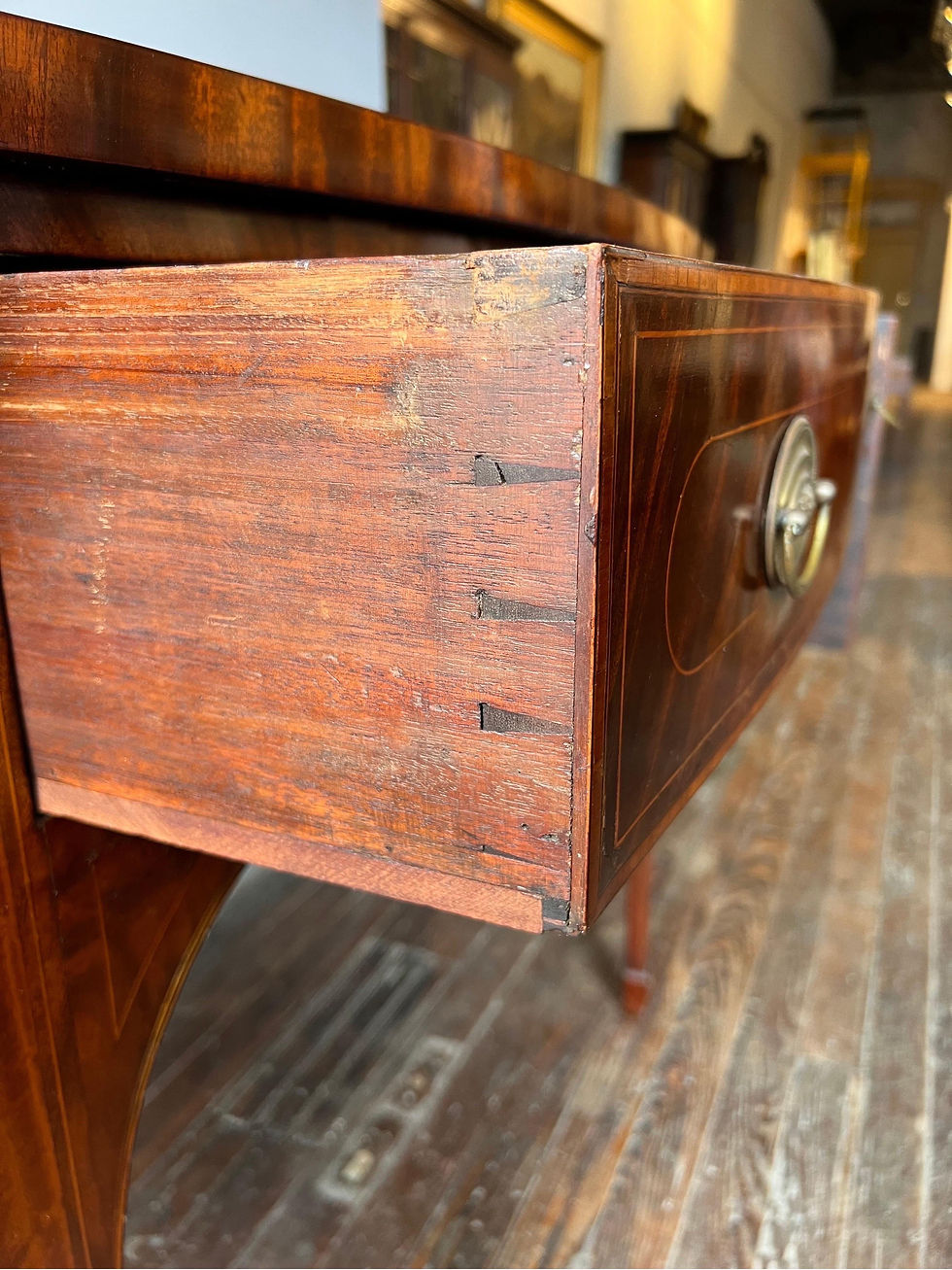 Thumbnail: 18th- 19th Century Inlaid Georgian Mahogany Sideboard
