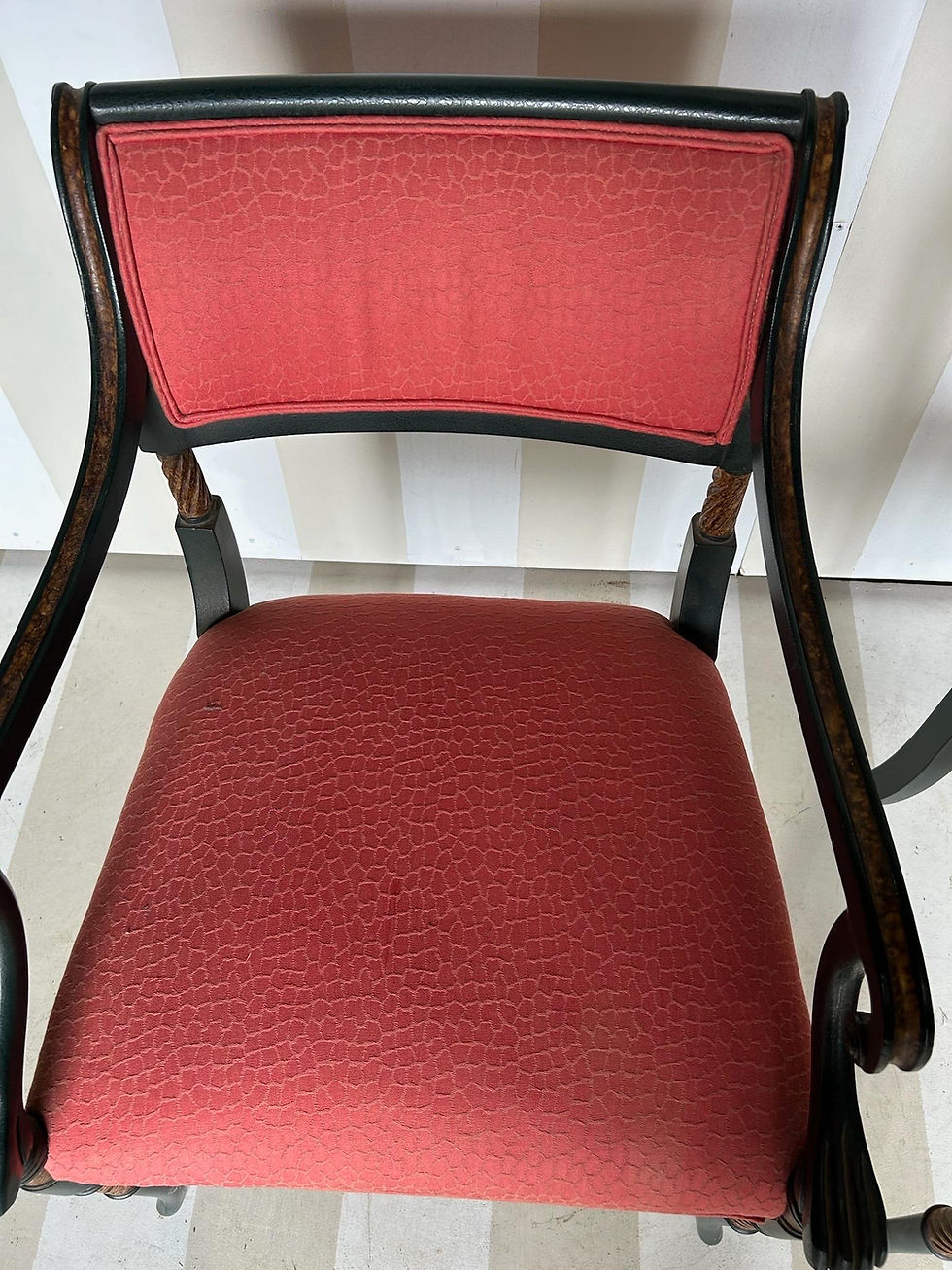 Thumbnail: Chic pair of regency style armchairs