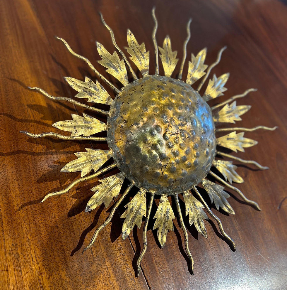 Thumbnail: Early 20th Century French Starburst Flush Mount