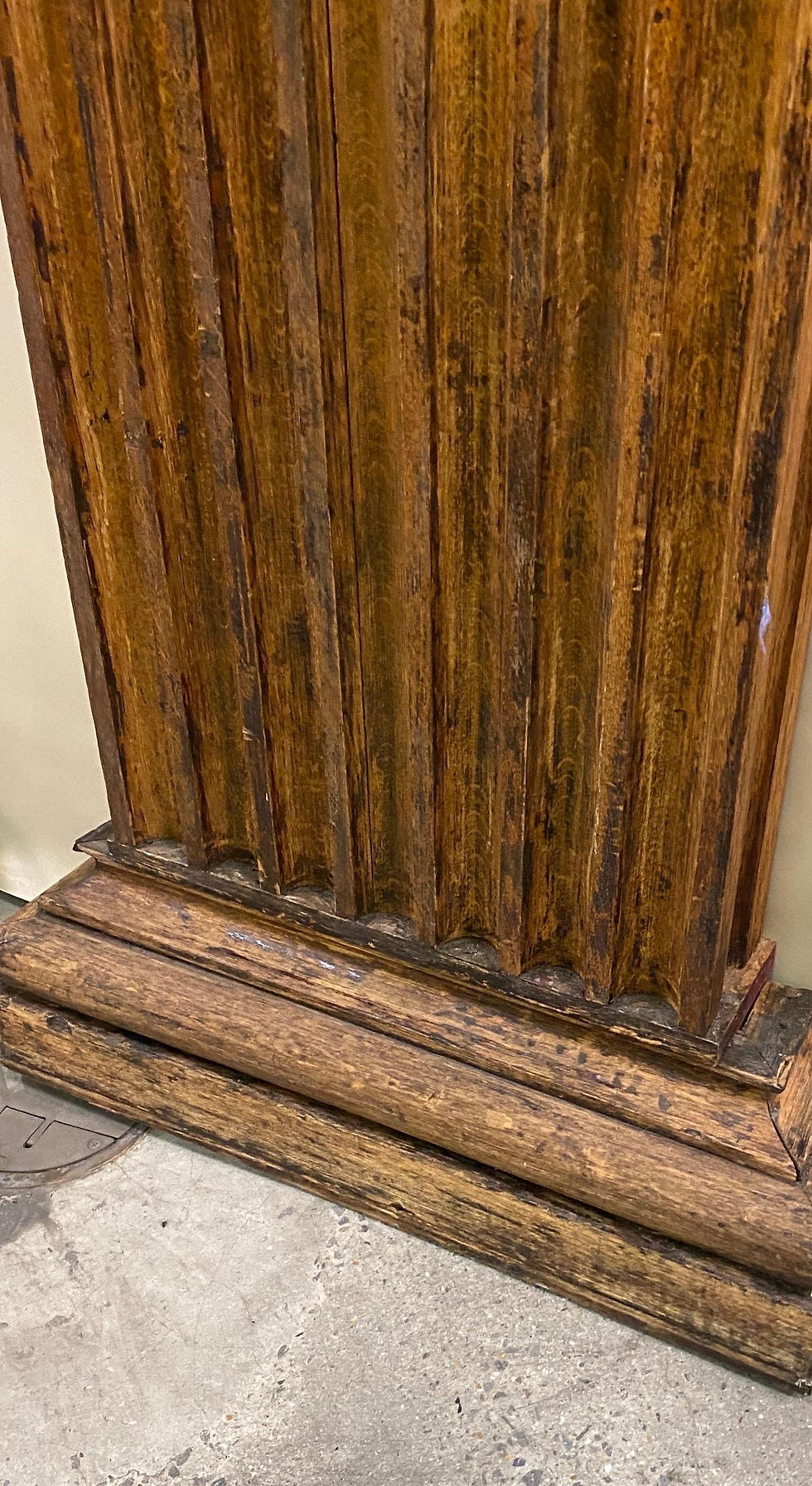 Thumbnail: Stunning Pair of 19th Century Hand Carved Neoclassical Oak Pilasters