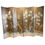 Thumbnail: Incredible Midcentury 8-Panel Hand Painted Gold Leaf Screen
