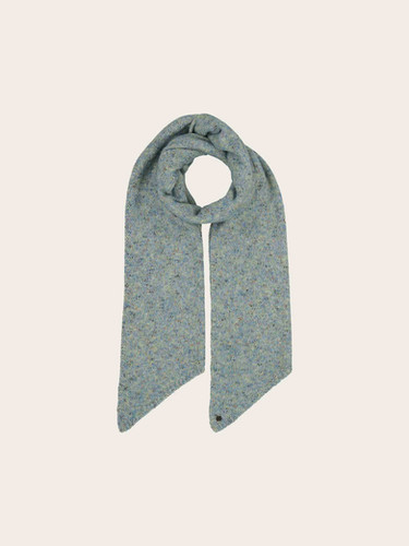 Cashmink scarf with a graphic jagged pattern | Rustle & Co