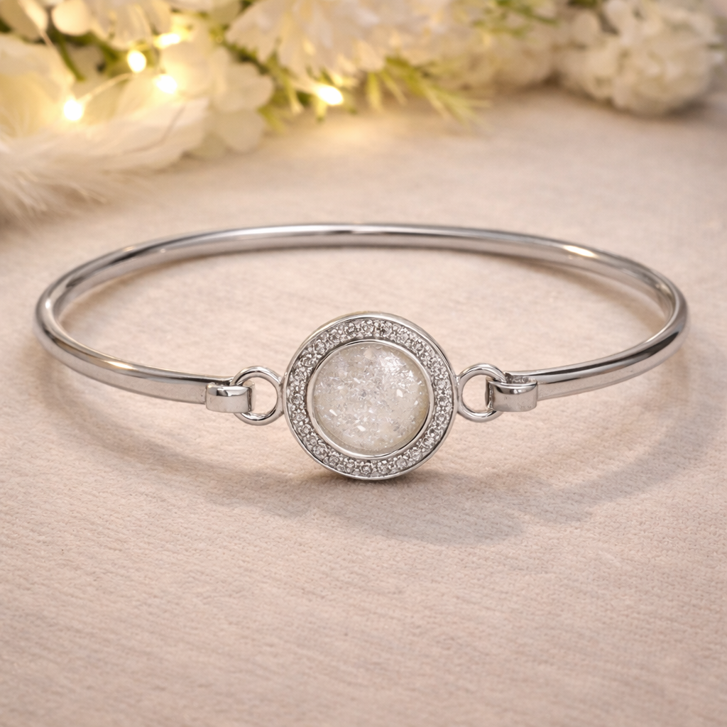 Silver Halo Bangle Available in S/M/L