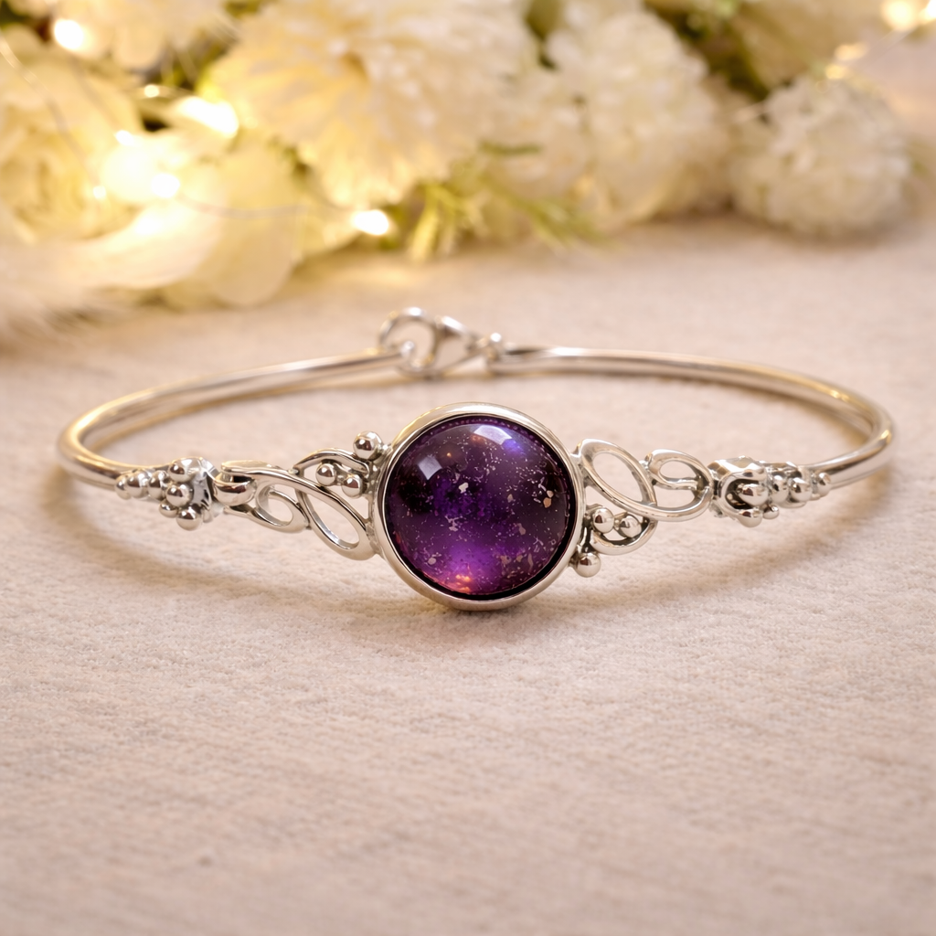 Silver Alyssa Bangle