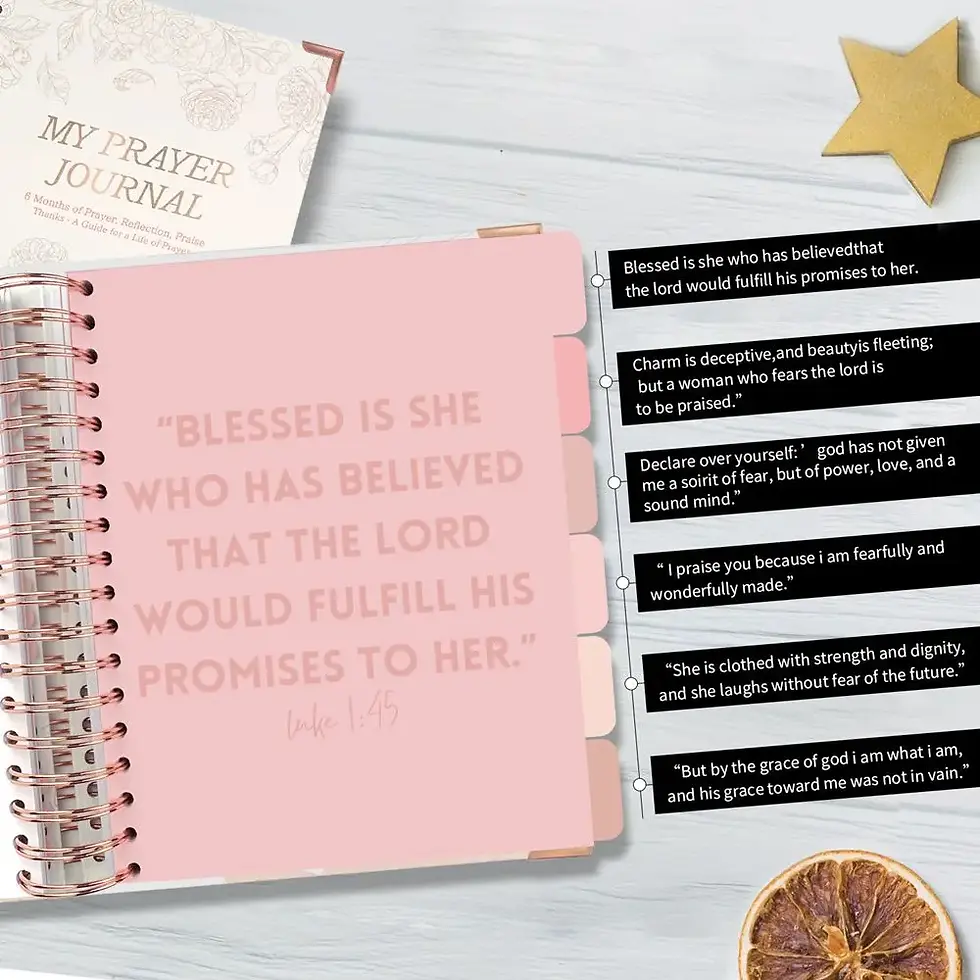 Thumbnail: Baptism Center Custom B5 Prayer Journal Spiral‑Bound Encouragement Gift