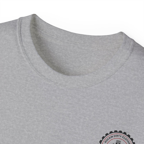 Light grey Moto 2 stroke Ultra Cotton Tee | 4xFOUR NATION