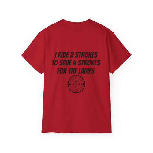 Red Moto 2 stroke Ultra Cotton Tee | 4xFOUR NATION