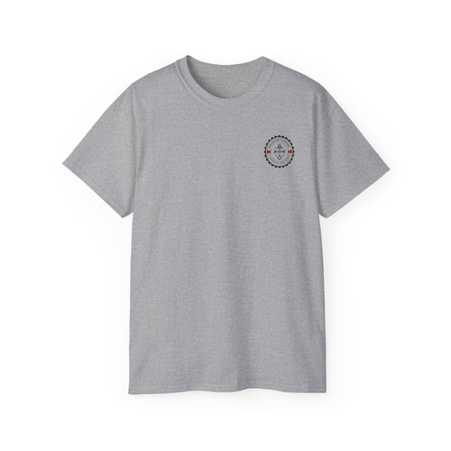 ★MOHAN★ TFR ROUND NECK COTTON TOP_4COLORS Light grey Moto 2 stroke Ultra Cotton Tee | 4xFOUR NATION