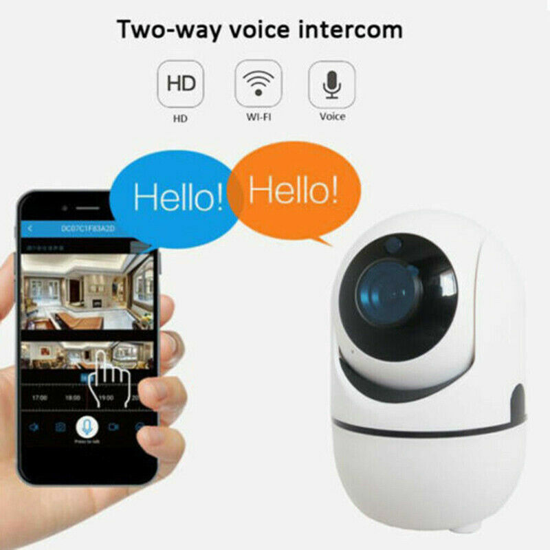 Thumbnail: 1080P WiFi Wireless Indoor Home Security Camera Night Vision Baby Pet Monitor
