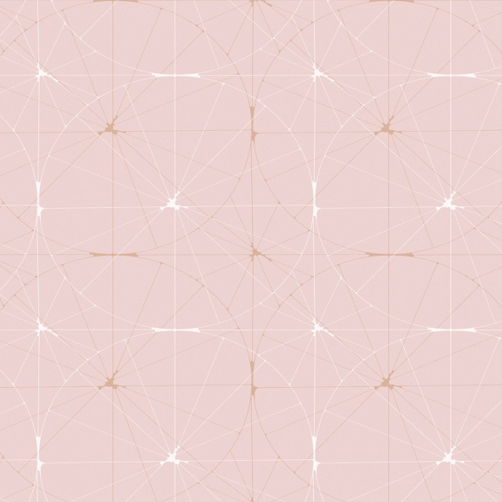 Rebel Wall Perfect Fit Mural in Powder Pink