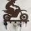 Miniature : Porte clés murale moto cross femme 