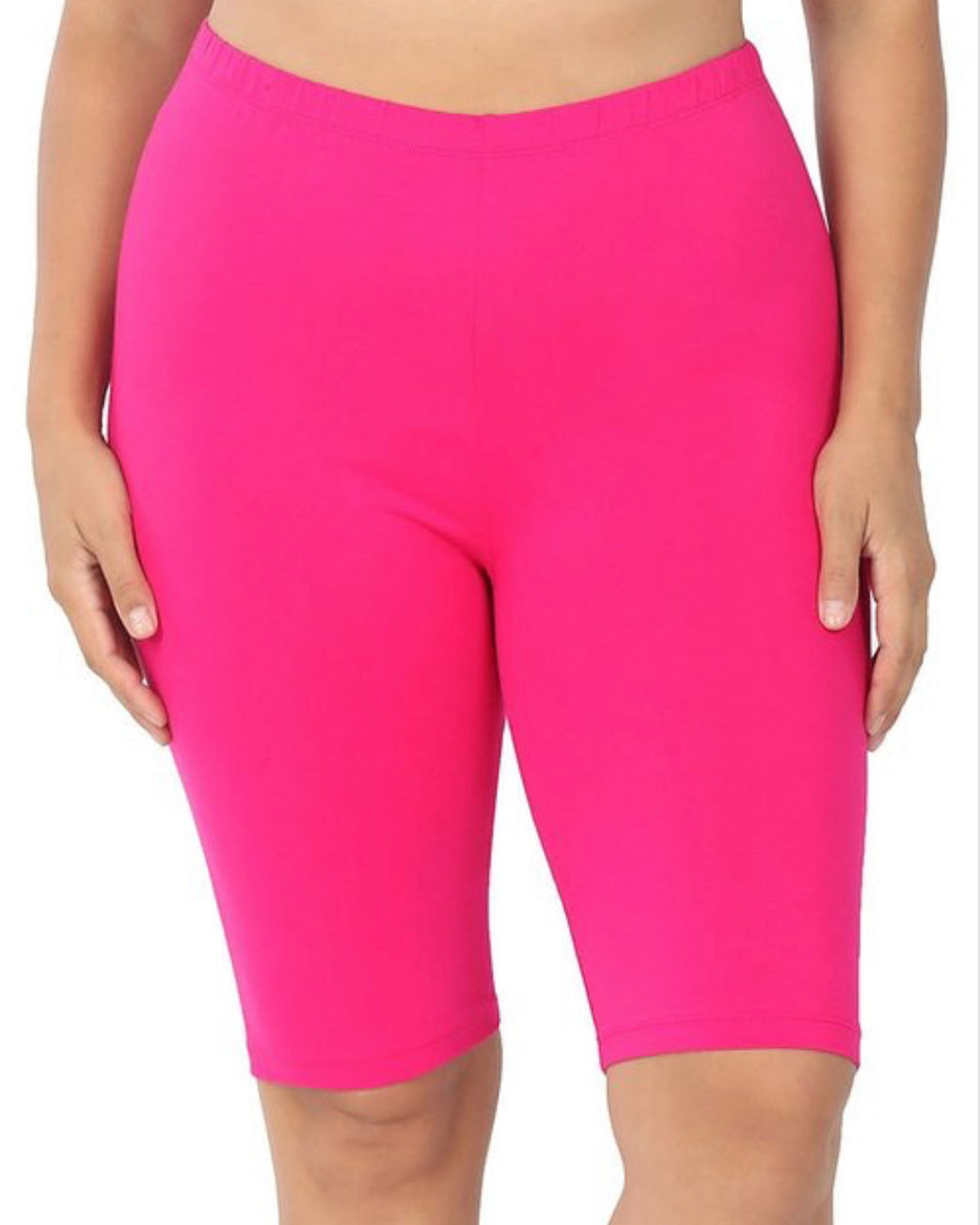 Hot Pink Biker Shorts. 