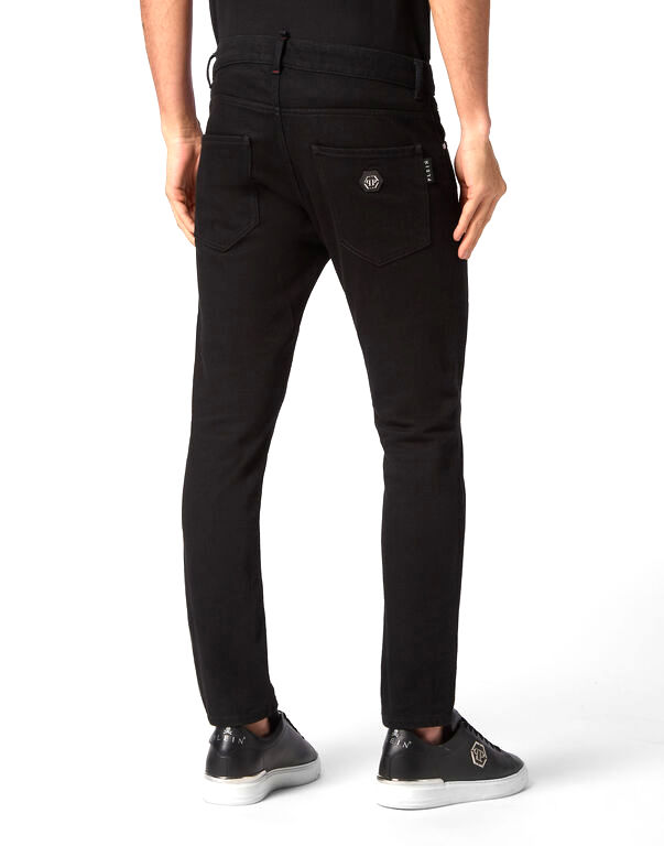 Miniature : Denim Skinny Fit Trousers Hexagonn Philipp Plein