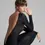Miniatura: Maison Close Catsuit dos nu manches longues - Nuit Fauve
