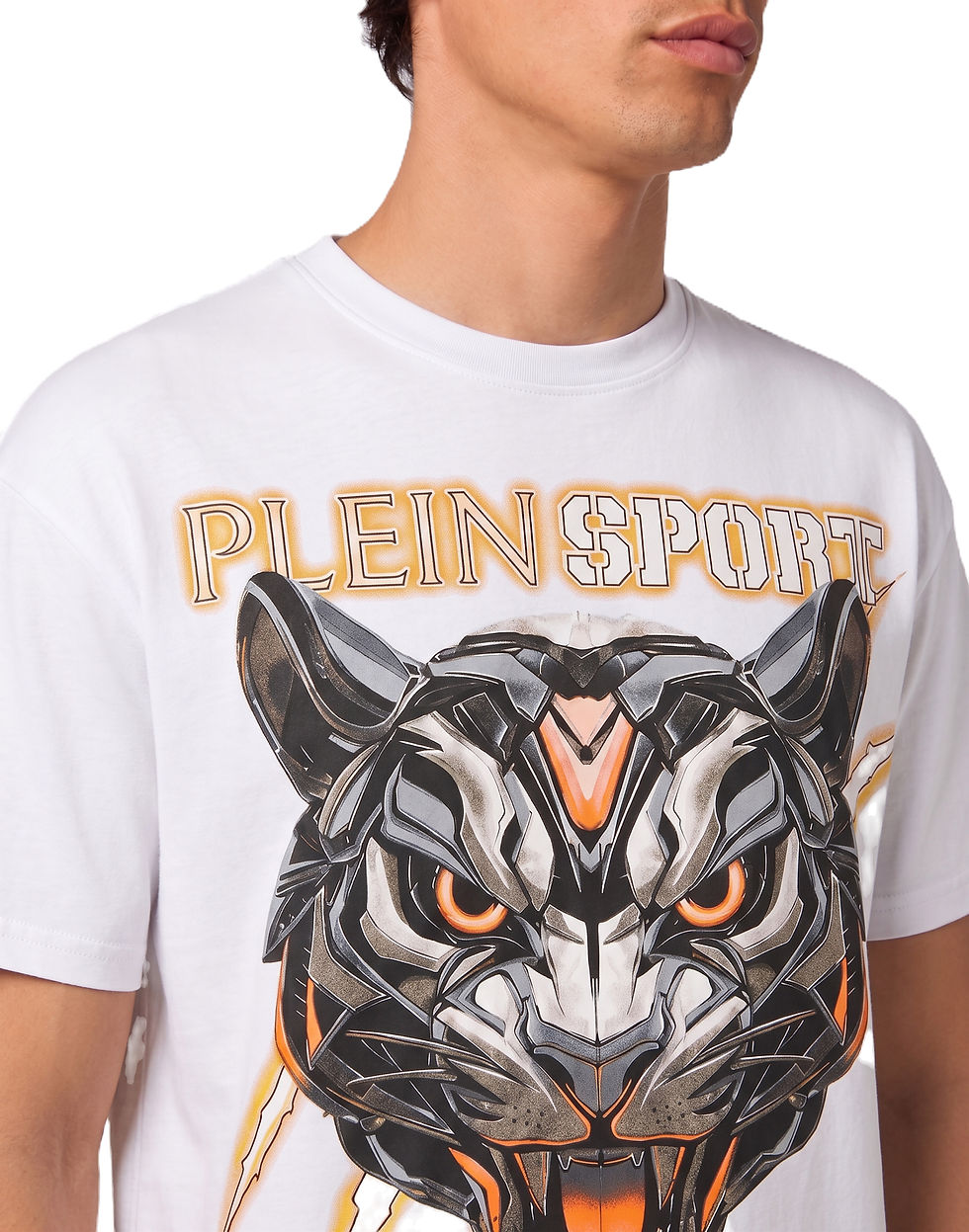 Miniature : Round Neck T-Shirt Fluo Tiger PLEIN SPORT