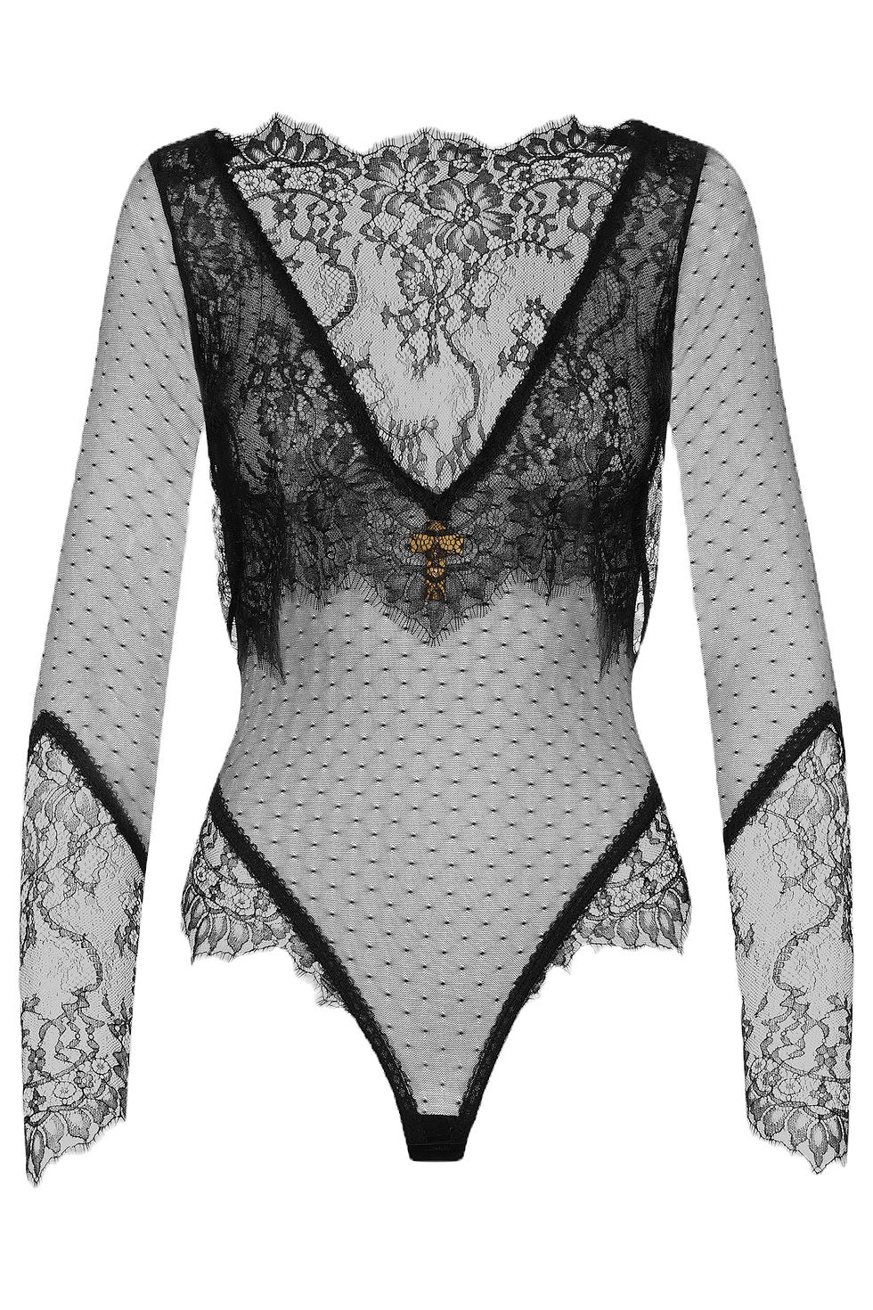Inspiration Divine MAISON CLOSE Body string voile dentelle