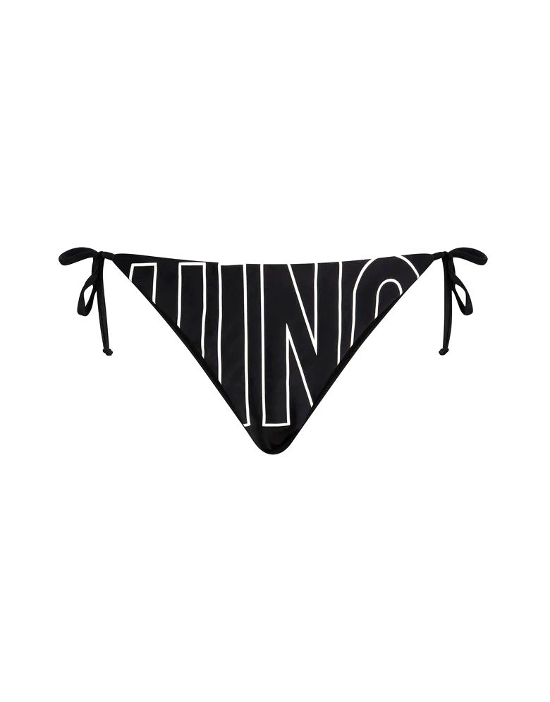 Bikini bikini triangle avec logo en caoutchouc MOSCHINO