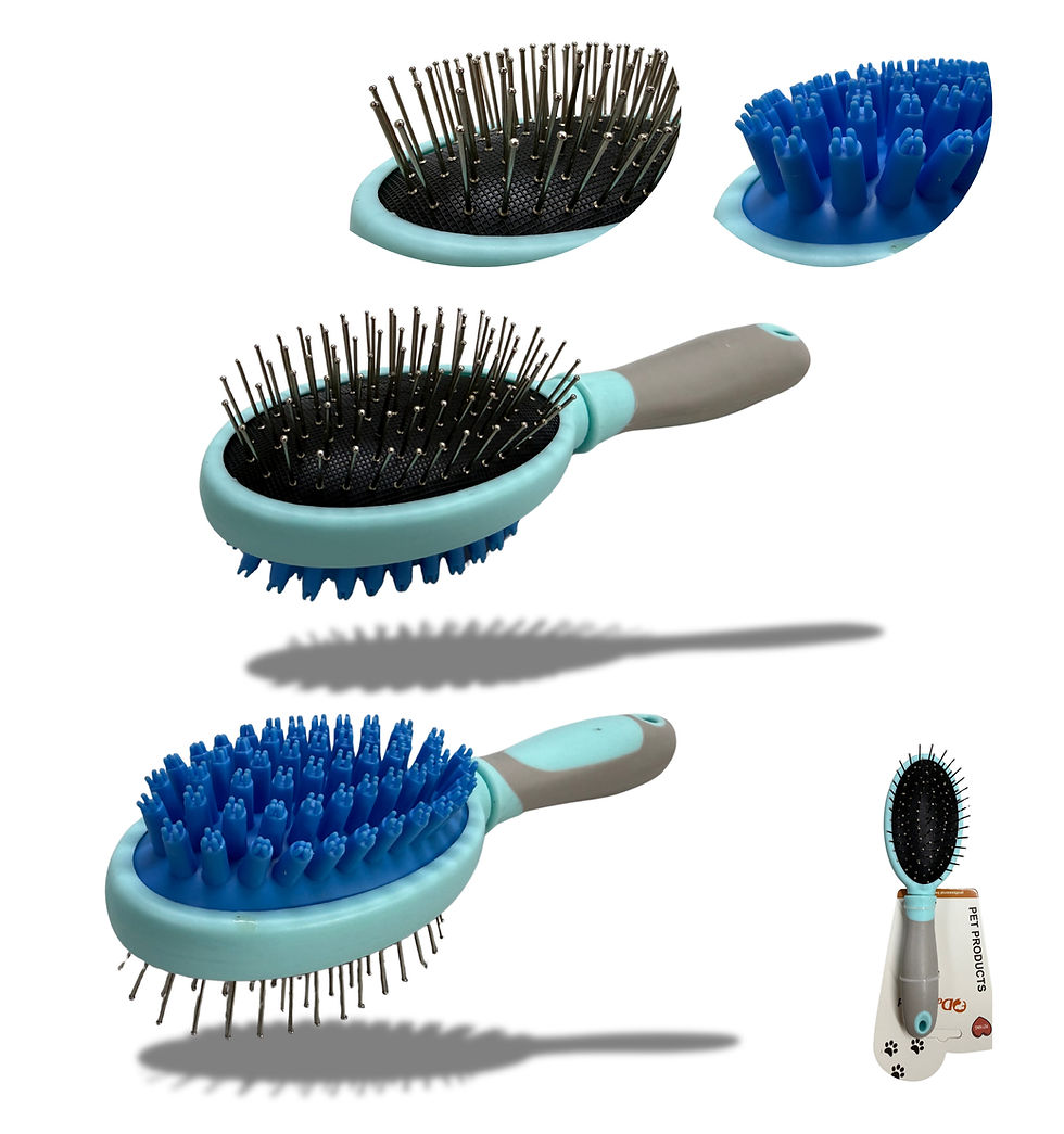 縮圖：CEPILLO DOBLE CON CERDAS MASAJEADORAS DE PLASTICO 24Y1-11