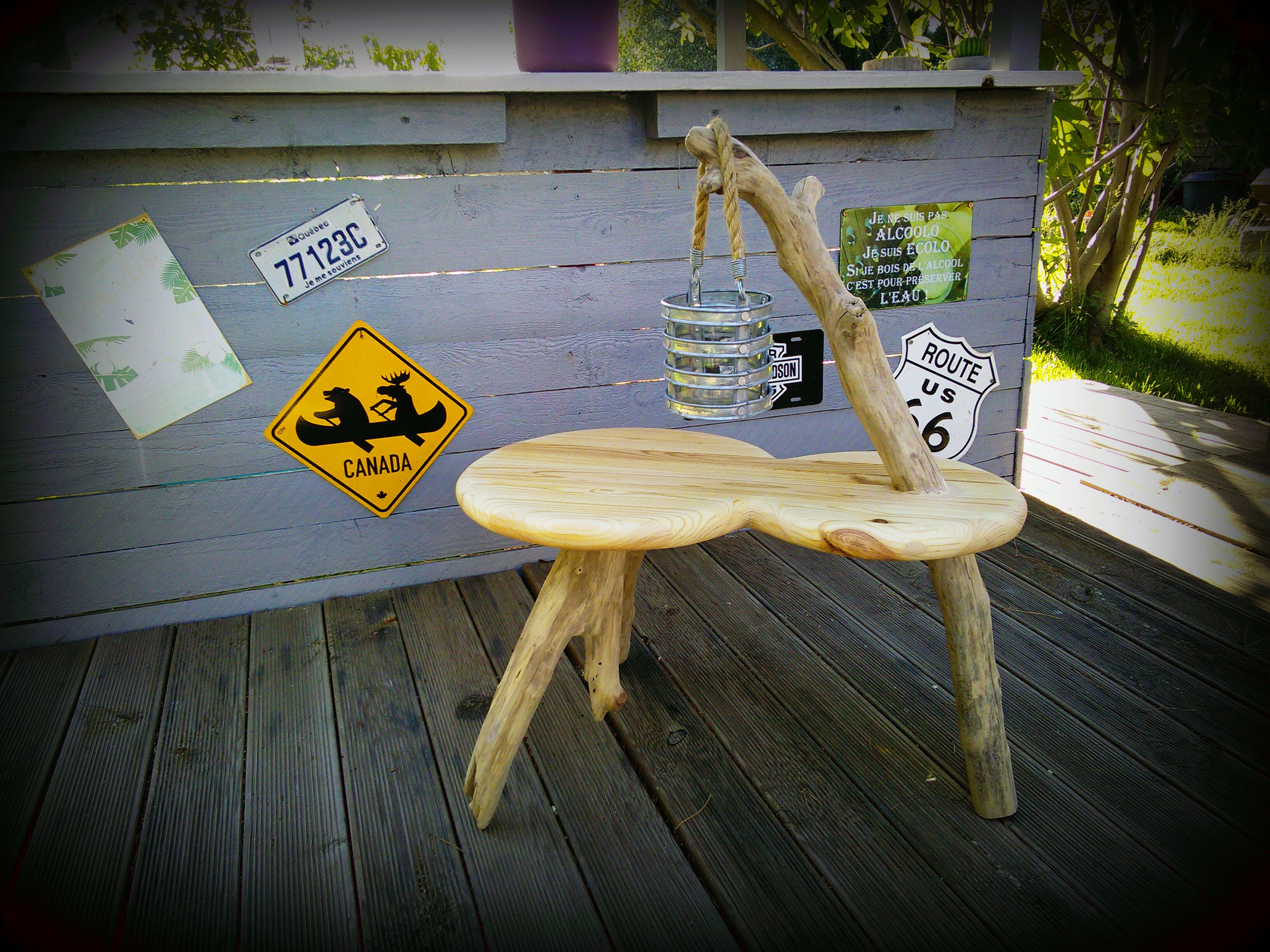 Tablette design "bois flotté"