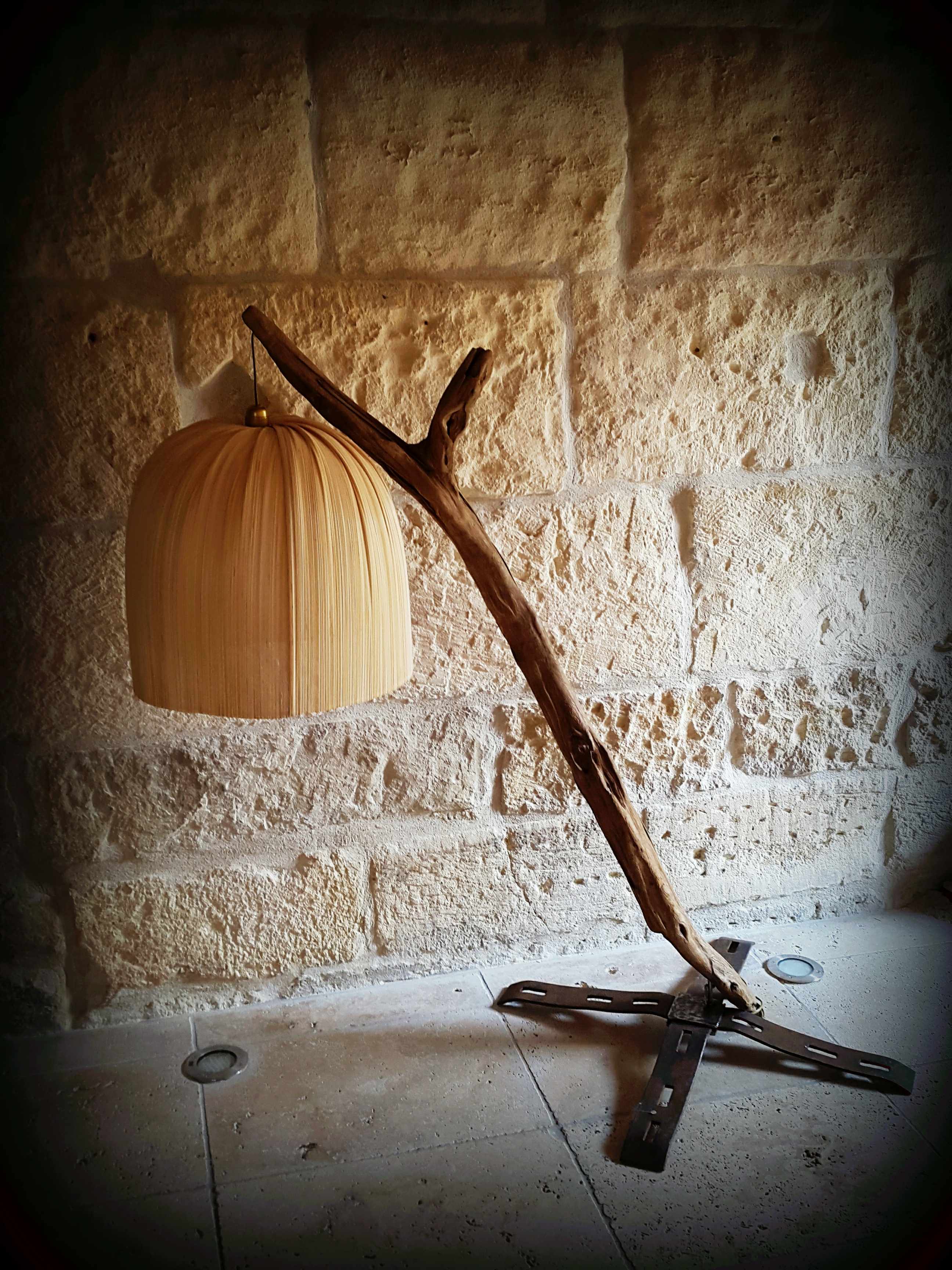 Lampe "pressoir d'antan"