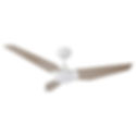 Carro - KAJ LED 56 Pulg - Blanco con Light wood