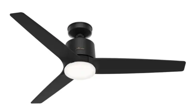 Hunter Fan modelo Moxie LED 52" Negro Matte