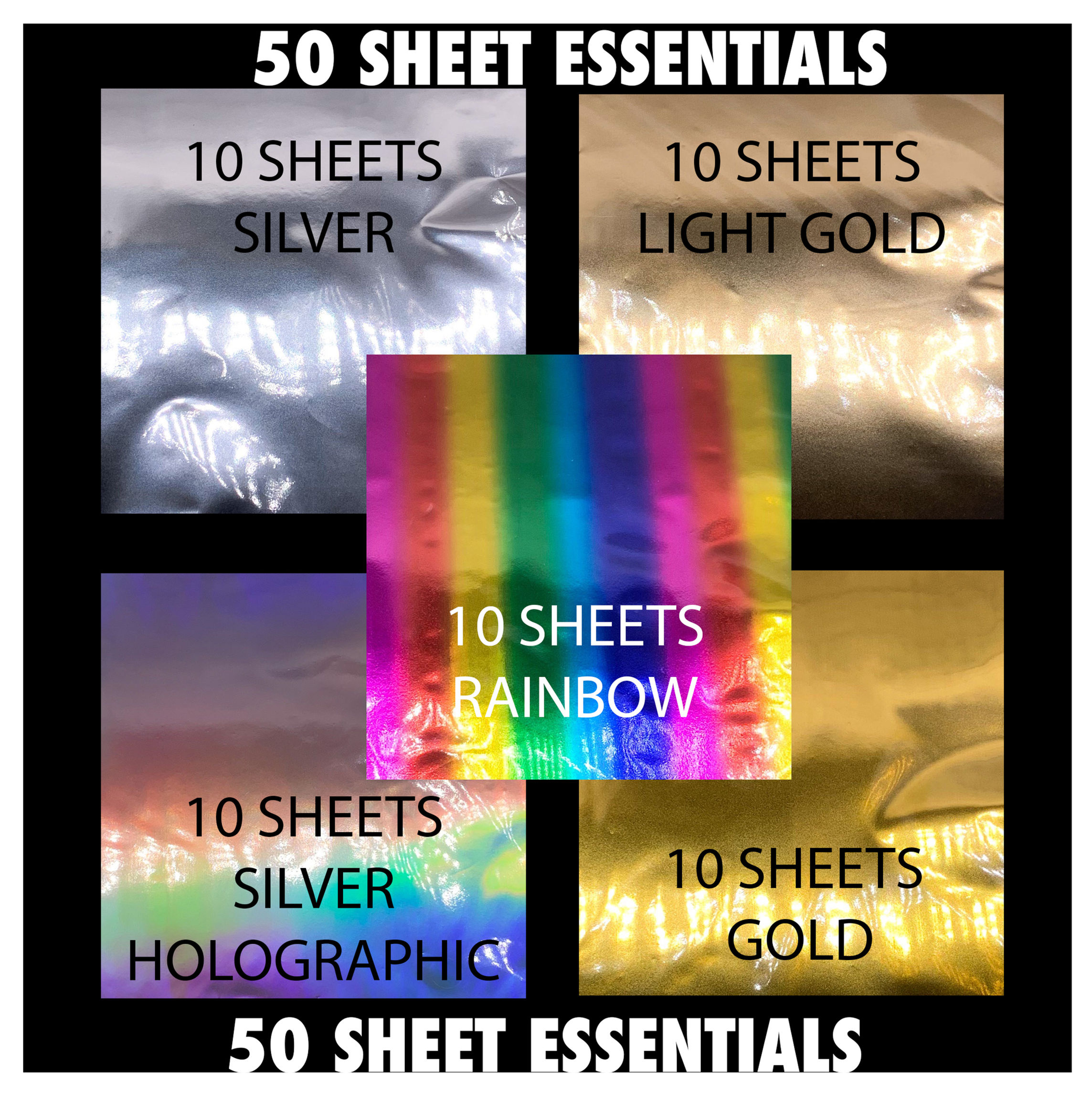 50 A4 SHEETS ESSENTIAL MEGABUY Toner Reactive Foil for Tattered Lace, M